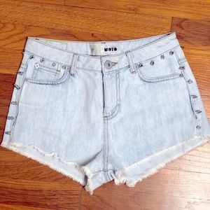 Topshop Moto Denim Shorts